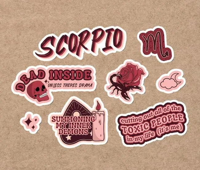 Gifts for Scorpio _ Scorpio stickers