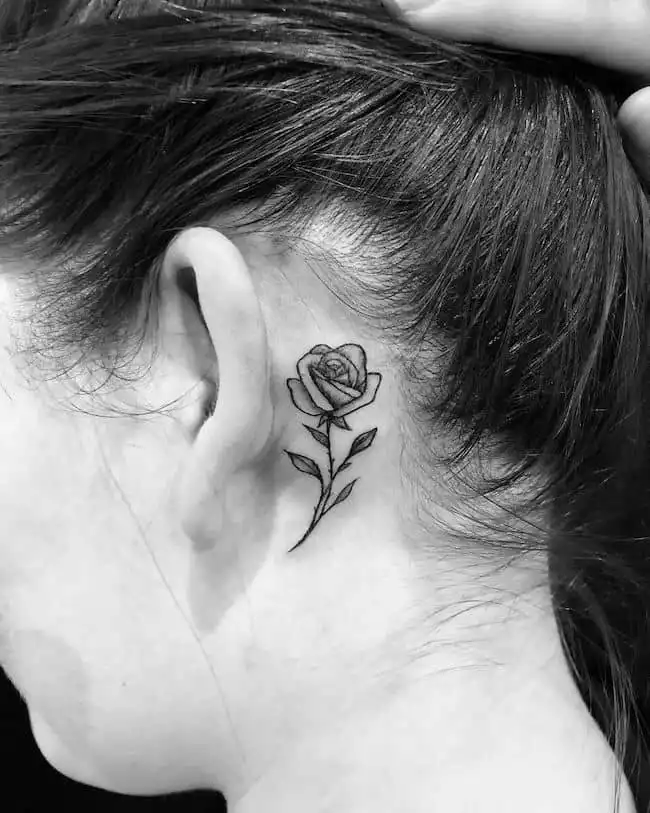 Behind The Ear Tattoos Full Guide With Ideas  Glaminaticom