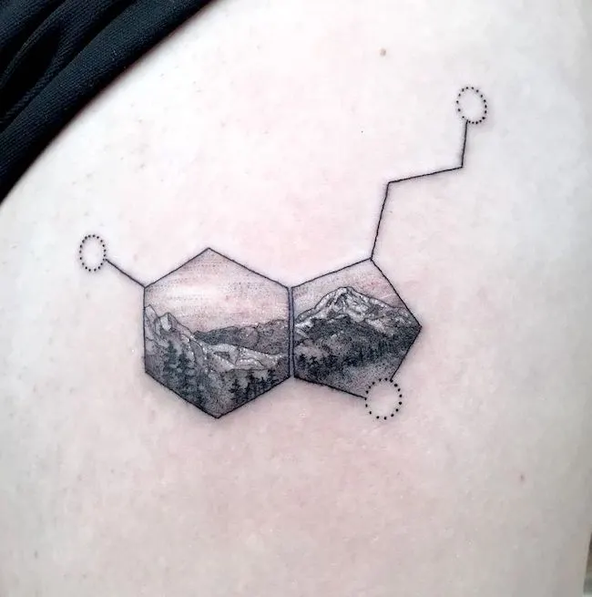 Tattoo uploaded by Carlos Sanchez • Serotonin tattoo • Tattoodo