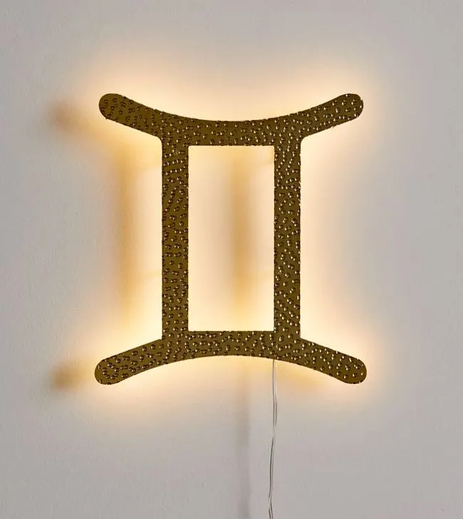 Gemini glowing sign_ best gifts for Gemini