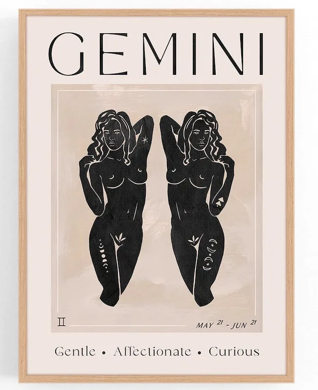 Gemini wall art_ best gifts for Gemini