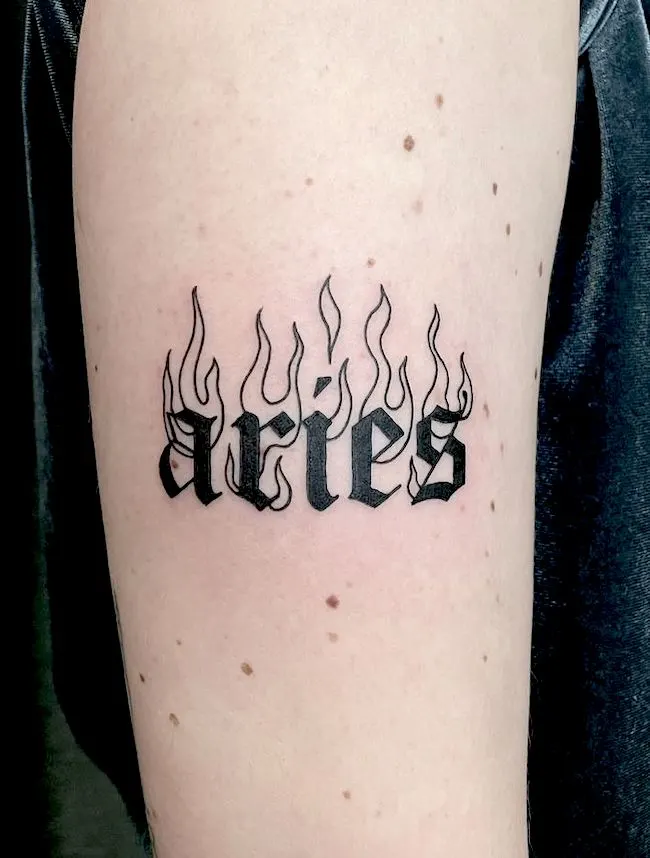 Badass Aries tattoo by @marielleroyseth