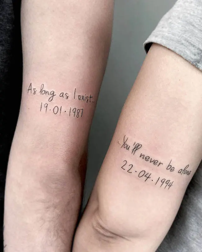 43 Wonderful Quote Wrist Tattoos