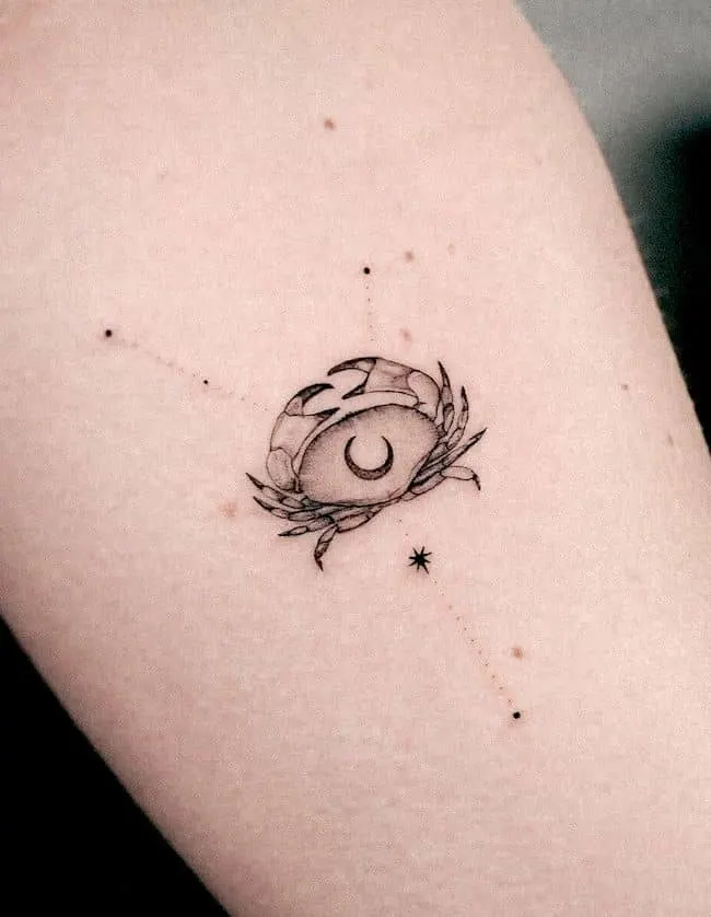 43 Unique Cancer Zodiac Tattoos with Meaning