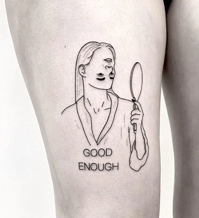 Self love tattoo by @pokeeeeeeeoh