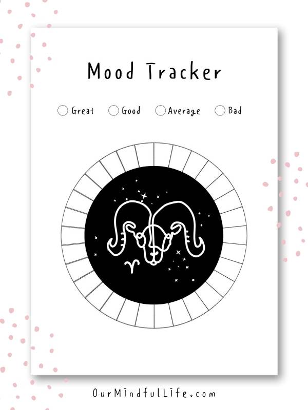 Aries Zodiac Mood Tracker