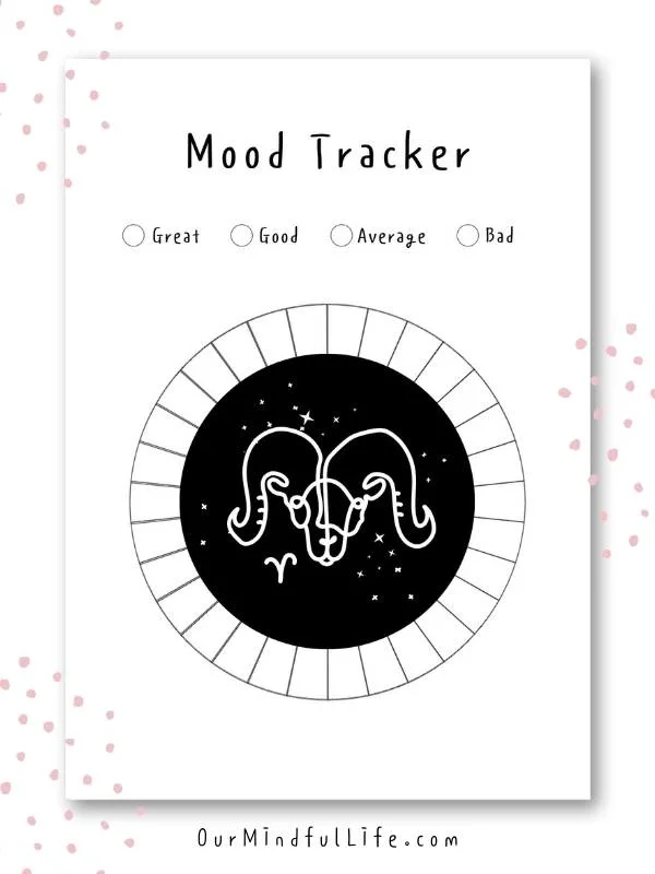 Aries Zodiac Mood Tracker