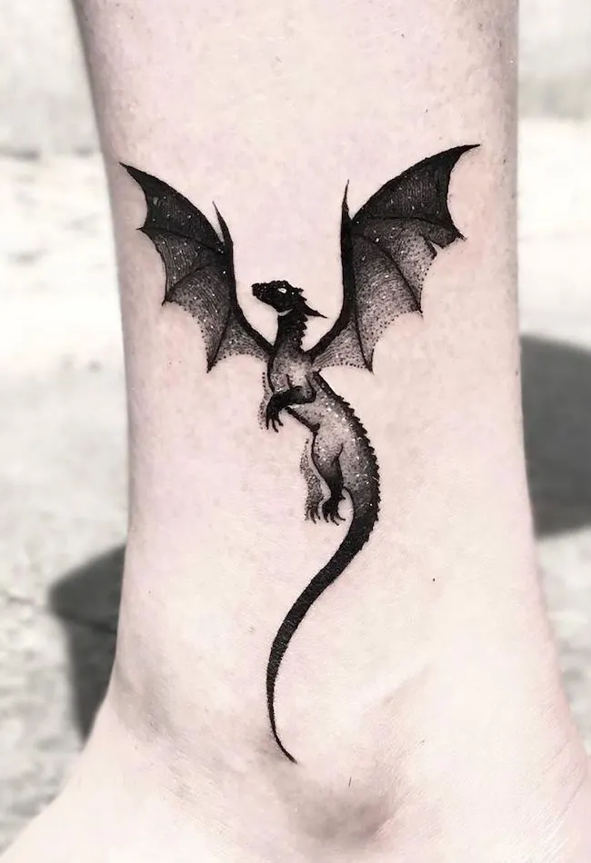 Aggregate more than 67 dragon tattoo around ankle best - in.starkid.edu.vn