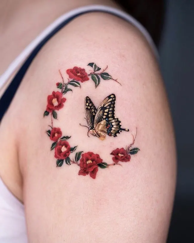 27 Inspiring 3D Butterfly Tattoos Designs