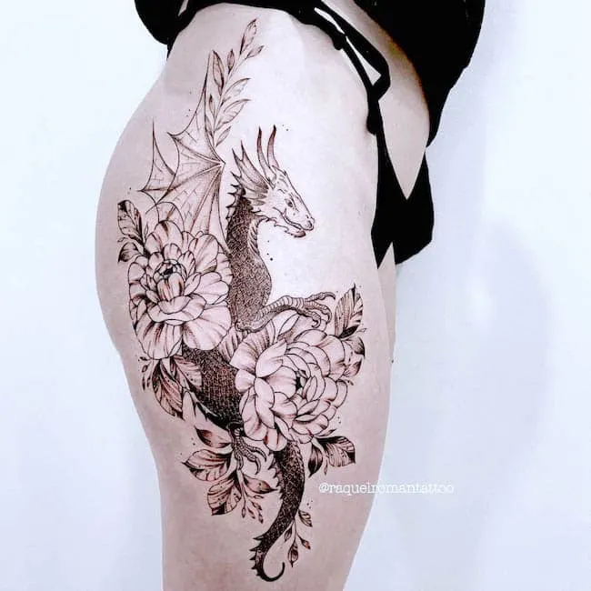 Details more than 75 red dragon tattoo thigh best  ineteachers