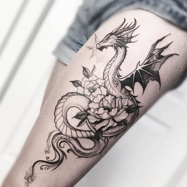 Ink Fink Tattoos - Cool Dragon tattoo done by @1017tattoos #mectattoos  #inkfink #1017 #1017tattoos #mec1tattoos #tampatattoos #tampa#tampaink  #blacktattoos #traditional #boldwillhold #tampatattooartist  #tampatattooshop #tampabaytattos #tattooflash ...