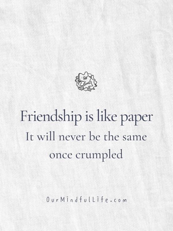 sad friendship quotes image