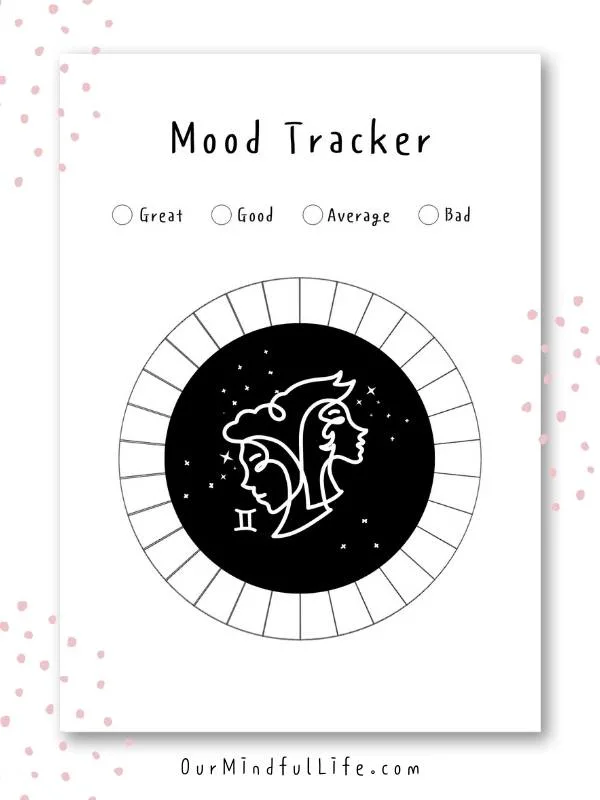 Gemini Zodiac Mood Tracker