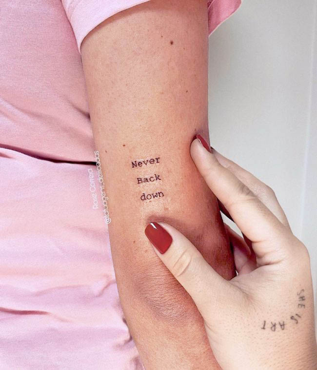 20 Simple Quote Tattoo Ideas for Women  Moms Got the Stuff