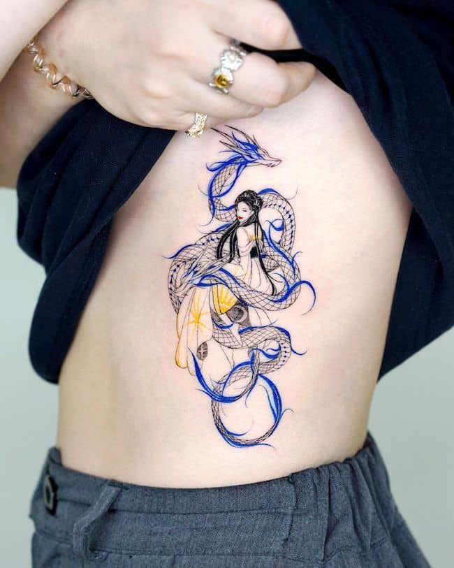 45 Elegant Dragon Tattoos For Women with Meaning  Our Mindful Life