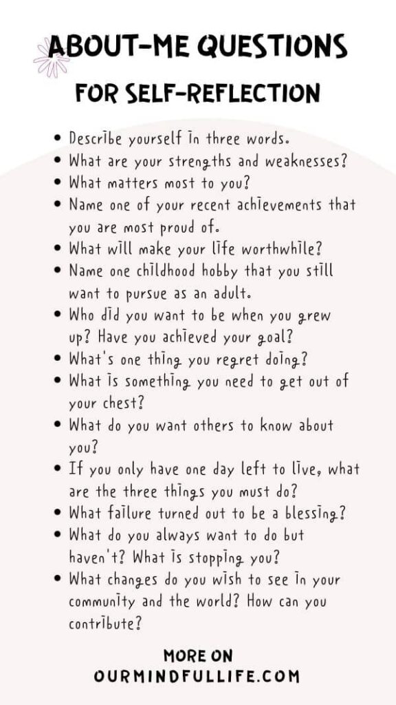 100+ Self-reflection Questions on Life, Love, Mental Health and More