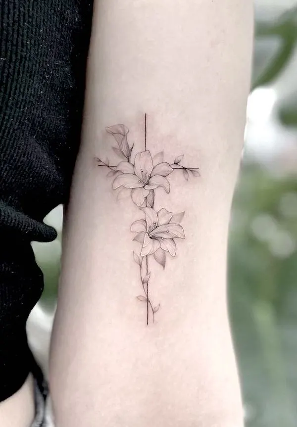 Flower tattoo - Visions Tattoo and Piercing