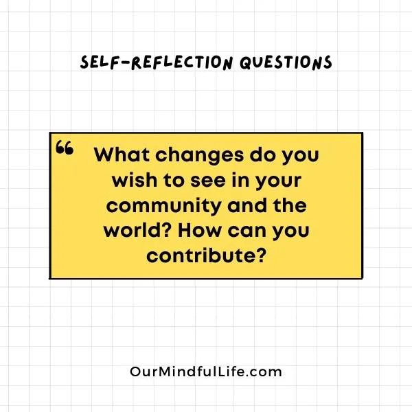 Self-reflection questions on love health life and more