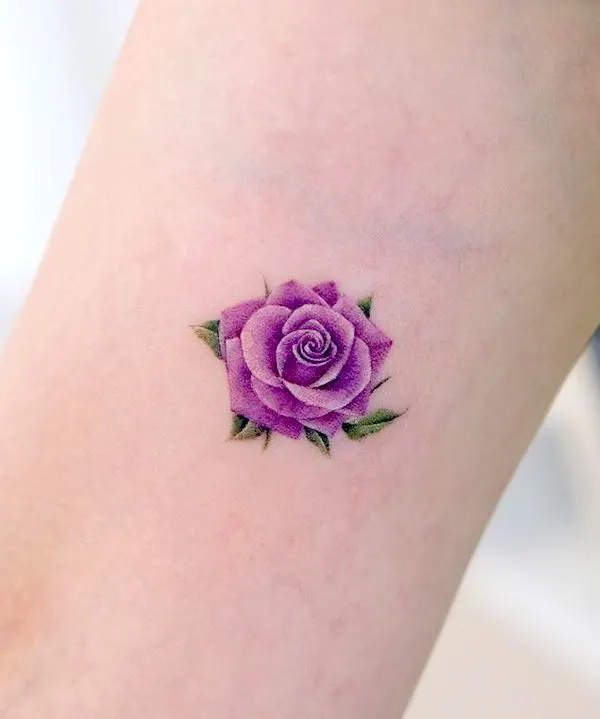 Floral Temporary Tattoo  Floral Tattoo  Blue Purple Flower  Etsy  Purple  flower tattoos Pink flower tattoos Purple tattoos