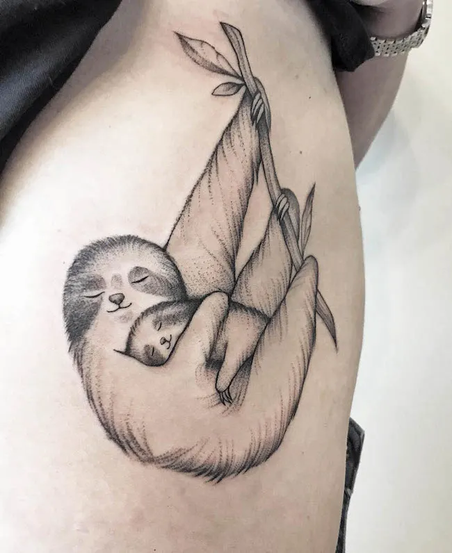 87 Sloth Tattoo Ideas  The Adorable Secret To What They Mean  Tattoo Glee