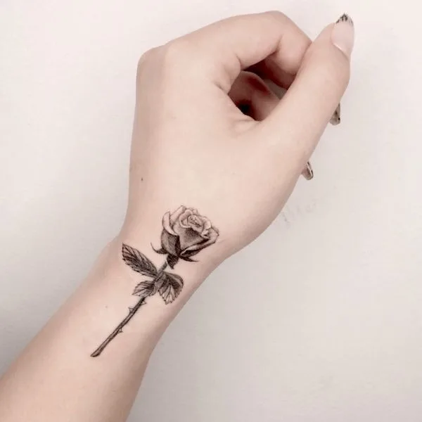 Rose Bracelet Tattoo