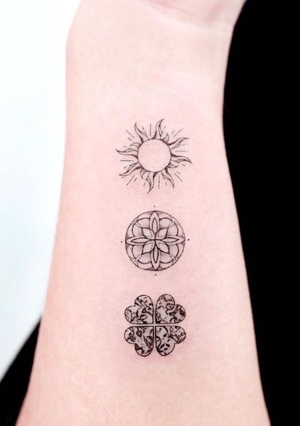 Henna tattoo motif on arm - a Royalty Free Stock Photo from Photocase