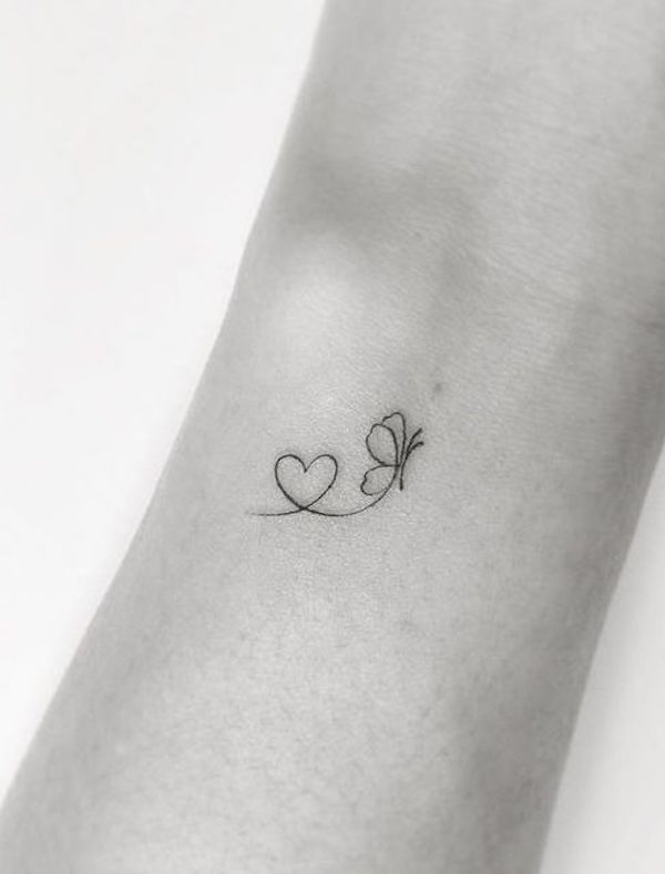 23 Simple Heart Tattoo Images Pictures And Designs