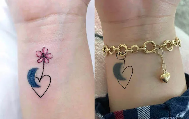 Small wrist tattoo cover up by @sinbar_tattoo