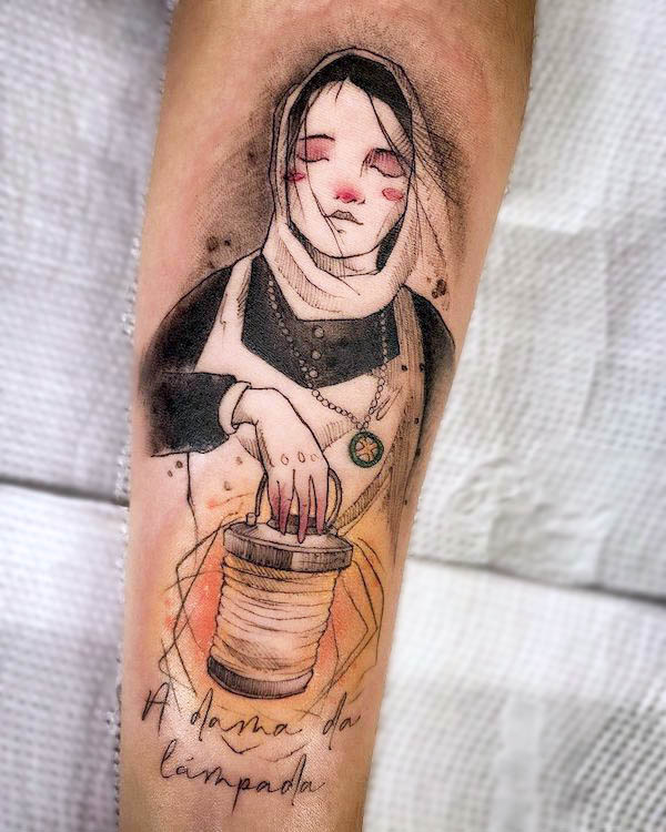 Kerosene lantern tattoo | Lantern tattoo, Lamp tattoo, Creative tattoos