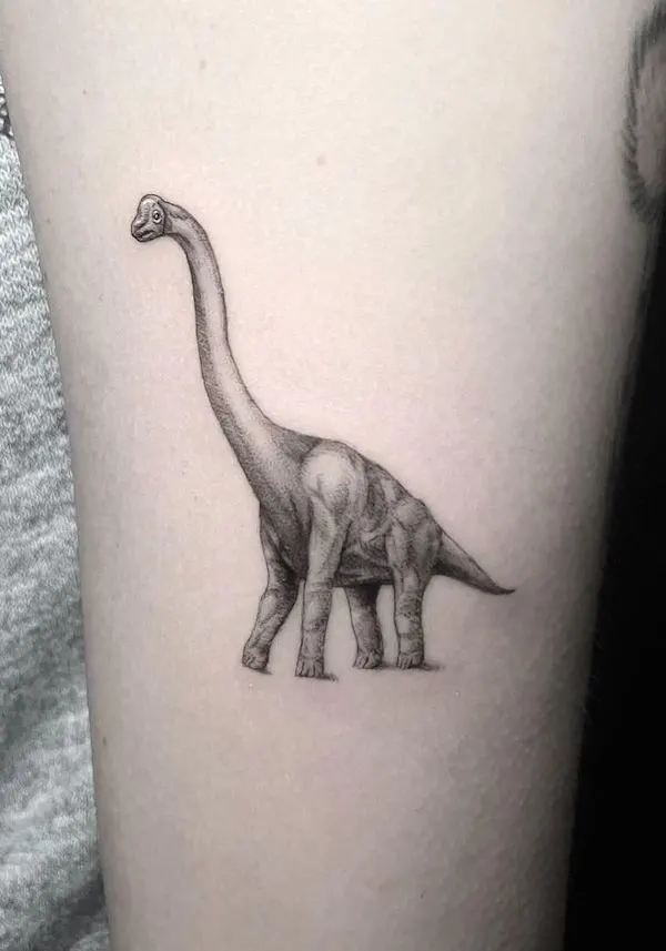 16 Cute Dinosaur Tattoos - Design World - Joshua Nava Arts