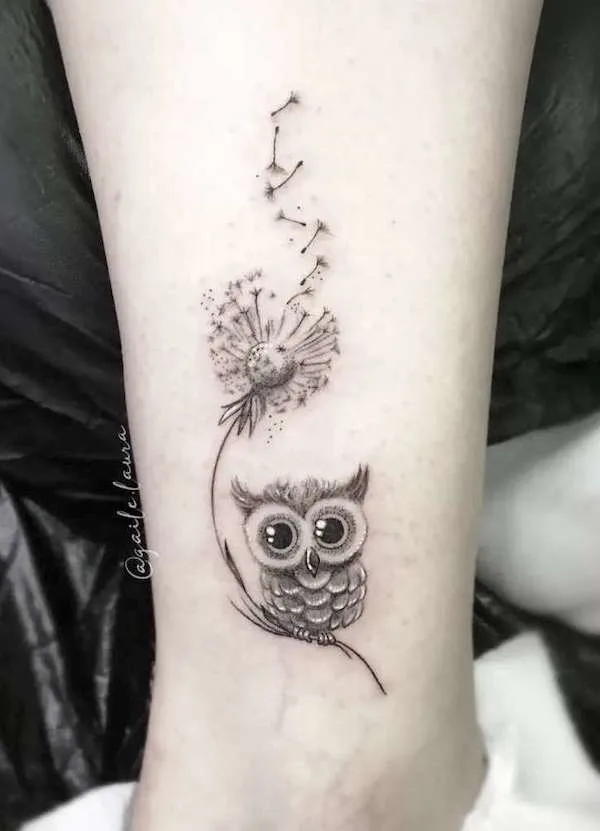 owls couple tattoo  tattoo artist Urii Tattoo Tatuador CDMX    Tattoos for women Simple owl tattoo Cute couple tattoos