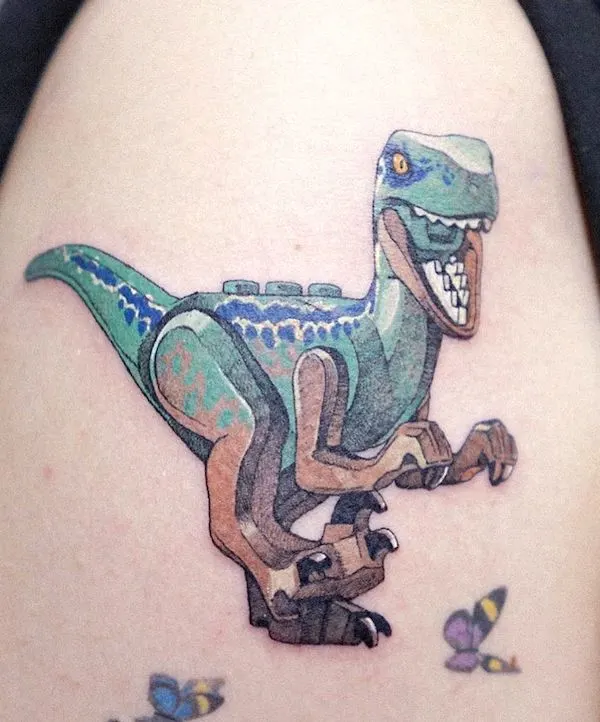 Traditional Dinosaur Trex Skull Tattoo  Tattoos by Jake B