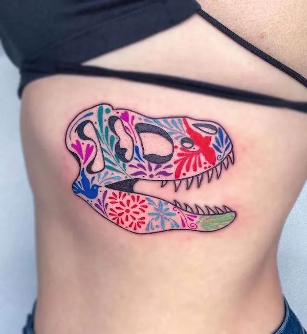 Samantha on Twitter My new tattoo when it was fresh from Hello Sailor  Blackpool dinosaur dinotattoo skulltattoo dilophosaurus  httpstcoL1h4Gpxxi6  Twitter