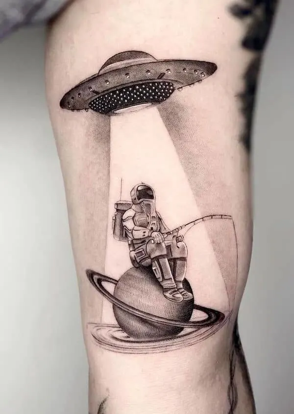 Astronaut Tattoos  Astronaut tattoo Geometric tattoo sleeve designs  Galaxy tattoo