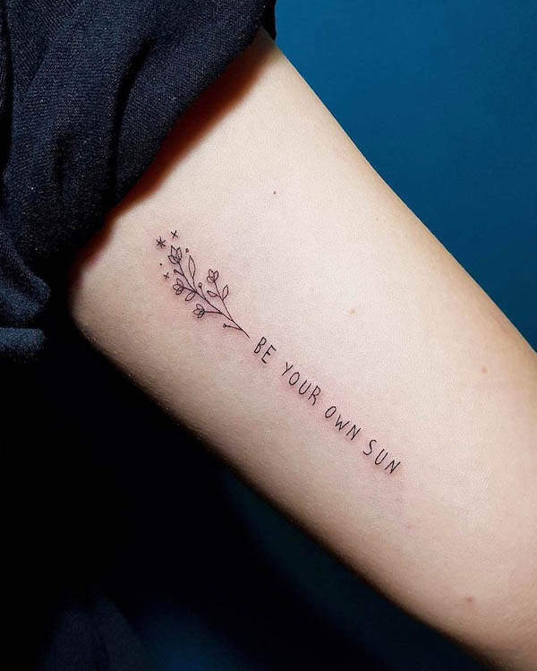 24 Meaningful Tattoo Quotes Ideas to Inspire  Fancy Ideas about Everything