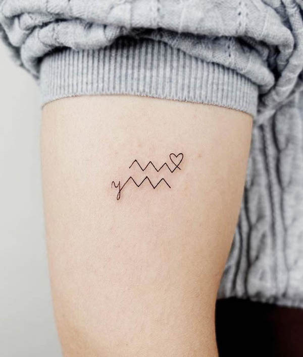 55 Unique and Gorgeous Aquarius Tattoos with Meanings 55 Unique And Gorgeous Aquarius Tattoos With Meanings