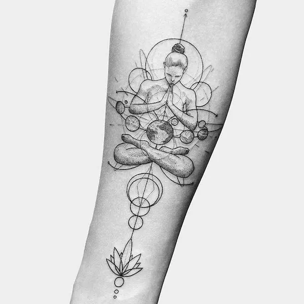 30 Meditation tattoo Ideas for deeper meaning