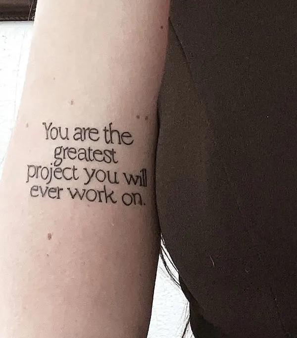 84 Quote Tattoos About Life Love And Strength 23