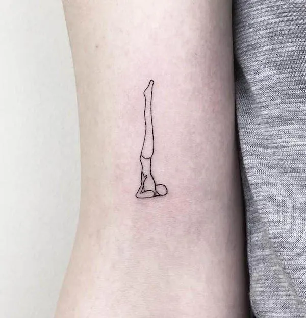 Cute cactus tattoo by Cagri Durmaz