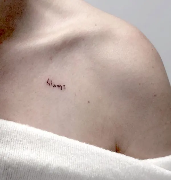 66 Meaningful One-word Tattoos That Say A Million Things