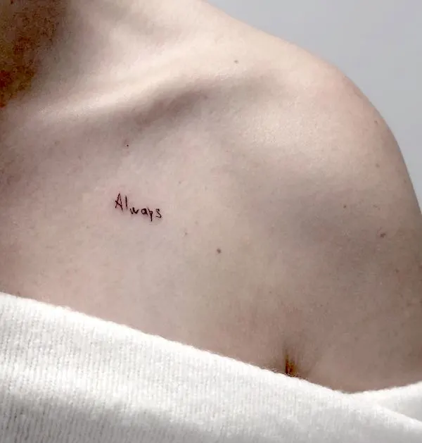 66 Meaningful One-word Tattoos That Say A Million Things 66 Meaningful One-word Tattoos That Say A Million Things