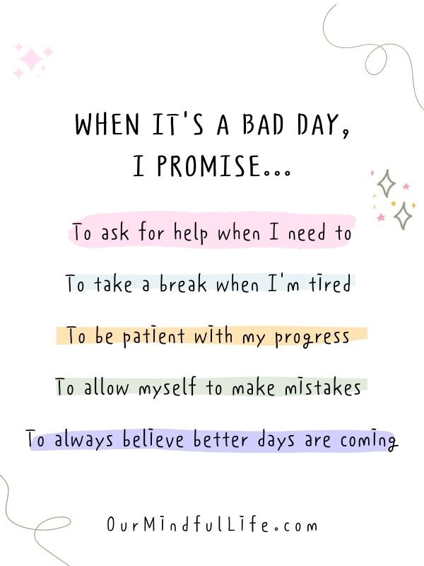 Encouraging Words For A Bad Day - Bel Karlen