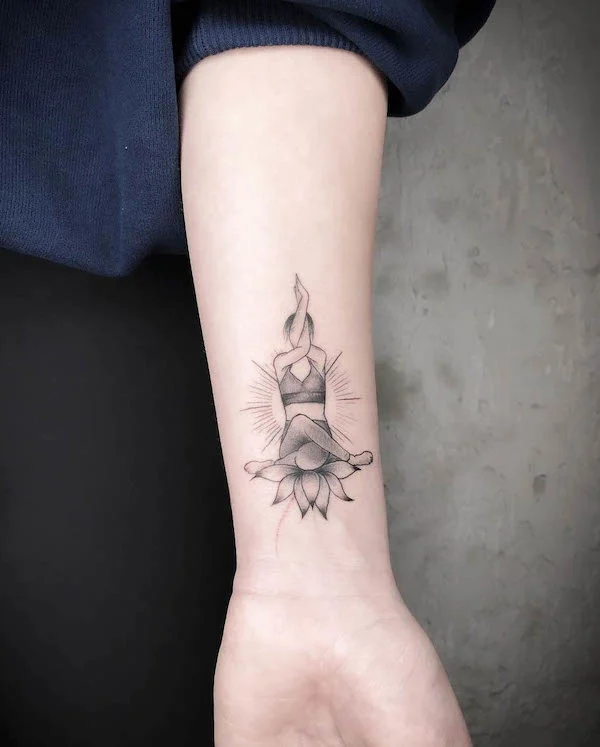 Supperb Temporary Tattoos - Fish & Lotus Spirit Yoga Tattoos – supperbtattoo