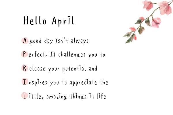 april quotes and sayings for calendars