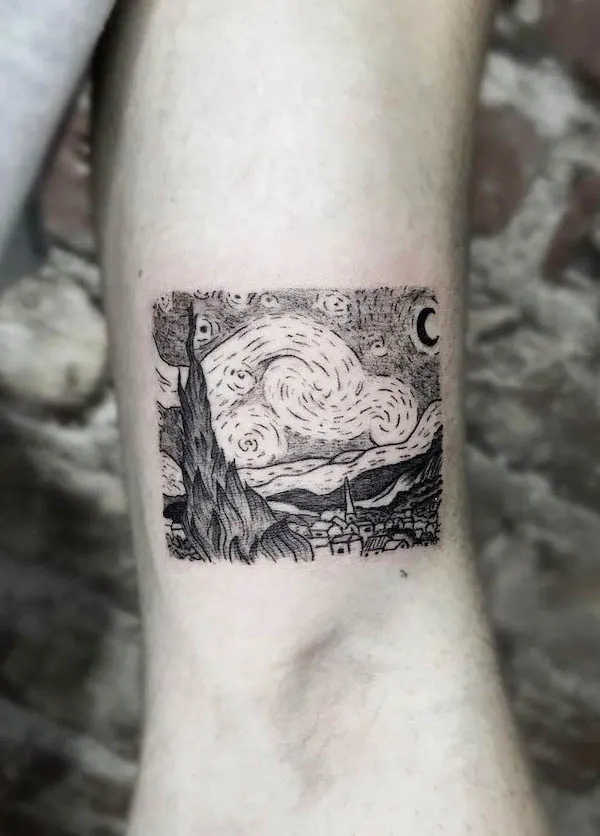 29 Gorgeous Vincent Van Gogh Tattoos with Meaning - Our Mindful Life