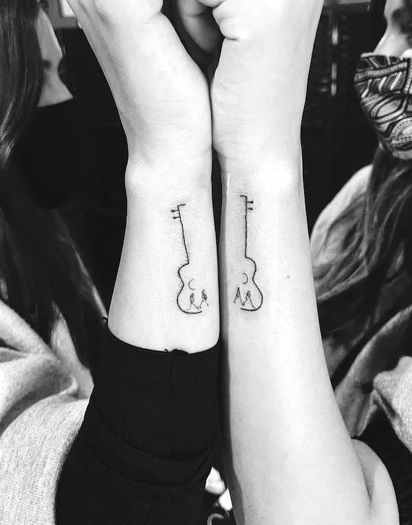 My first tattoo! My identical twin sister Hope and I both got matching  ones. : r/tattoo