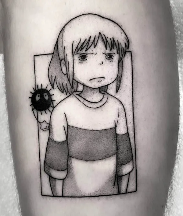 Sad Chihiro from Spirited Away by @barbaranobody