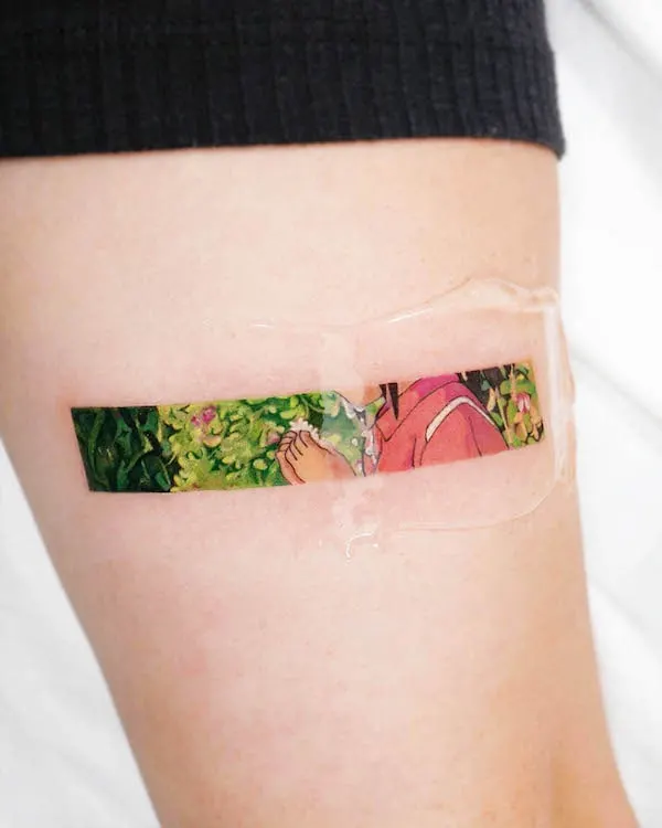 Spirited Away Chihiro tattoo by @hansantattoo