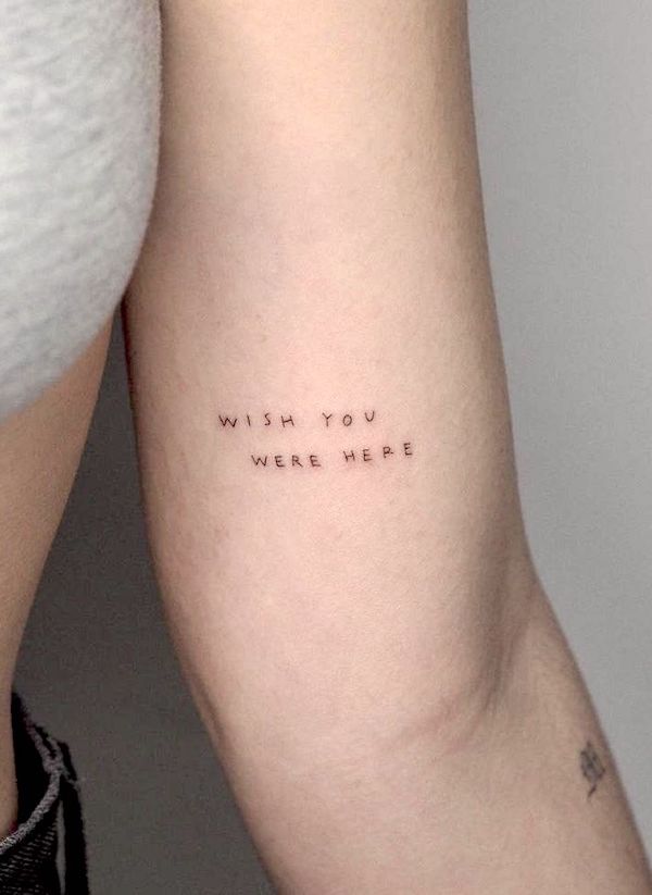 Small tattoos with sad meaning
