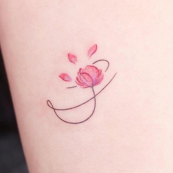 Beautiful letter S tattoo by @noul_tattoo
